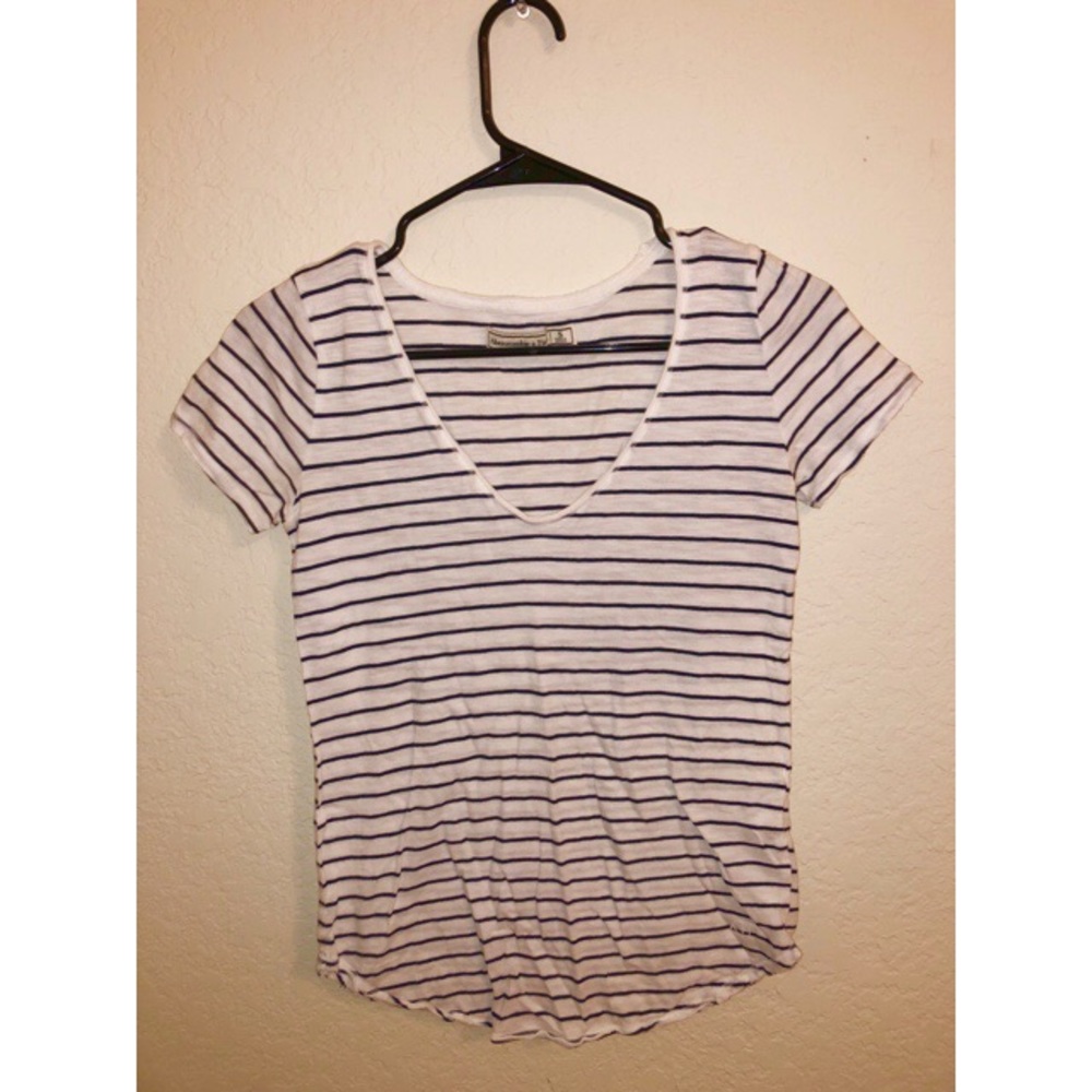 striped v neck